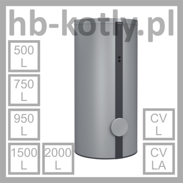Podgrzewacz Viessmann Vitocell 100-L - typ: CVL / CVLA - 500 L / 750 L / 950 L / 1500 L / 2000 L