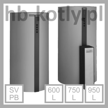 Zbiornik buforowy Vitocell 100-E - typ: SVPB - 600 L / 750 L / 950 L